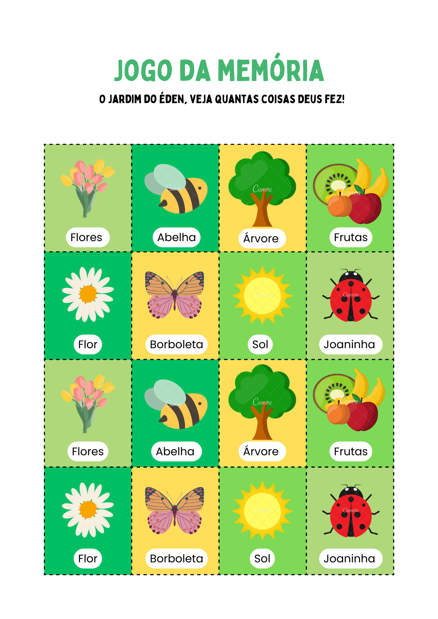 Cópia de Atividades bíblicas jesus e os pequeninos